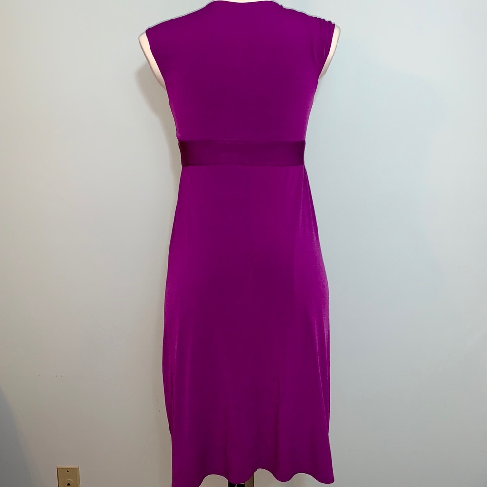 London Times gorgeous purple side draped dress, size 10 - Picture 2 of 6